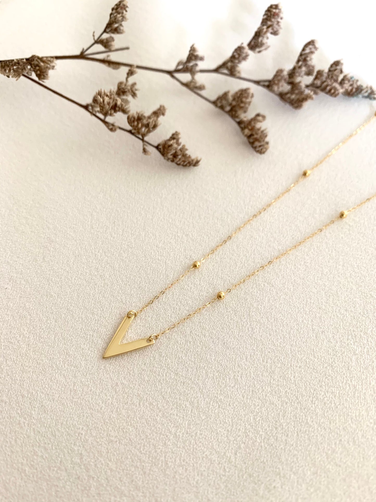 Initial Necklace on Beaded Satellite Chain / Bridesmaid Necklace Gift / Jewelry Gifts for her Initial Necklace on a Beaded Satellite Chain - Available in Gold filled(GF) or Sterling Silver(SS) - Disc measures 7mm - Can be personalized with up to 1 character